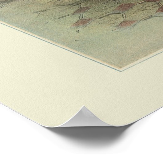 家庭用洗濯機と絞り器のヴィンテージ広告。 ポスター (角)