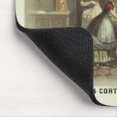 家庭用洗濯機と絞り器のヴィンテージ広告。 マウスパッド (コーナー)