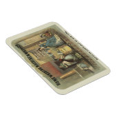 家庭用洗濯機と絞り器のヴィンテージ広告。 マグネット (右側)