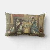 家庭用洗濯機と絞り器のヴィンテージ広告。 ランバークッション (裏面)