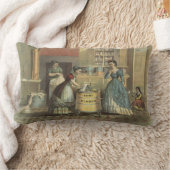 家庭用洗濯機と絞り器のヴィンテージ広告。 ランバークッション (ブランケット)