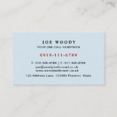 家庭用浴室ソリューション&サービスリペアマン 名刺 (裏面)