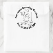 家庭用清掃および家庭用清掃業者 ラウンドシール (バッグ)