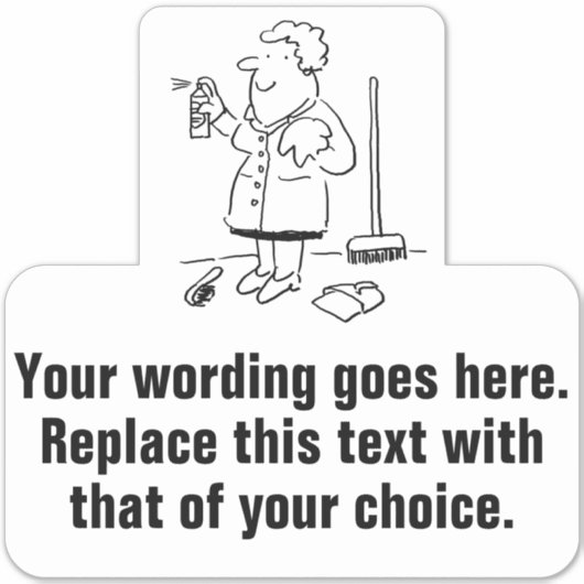 家庭用清掃および清掃具 シール (正面)