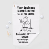 家庭用清掃サービスデザイン ゴルフタオル (インサイチュ)