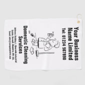 家庭用清掃サービスデザイン ゴルフタオル (横)