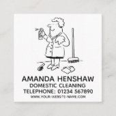 家庭用清掃プロモーション広場の名刺 スクエア名刺 (正面)