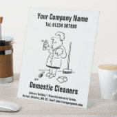 家庭用清掃会社 台座サイン (インサイチュ)