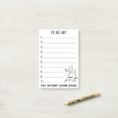 家庭用清掃業者がパーソナライズする ポストイット (デスク上)