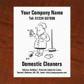 家庭用清掃漫画デザイン チラシ