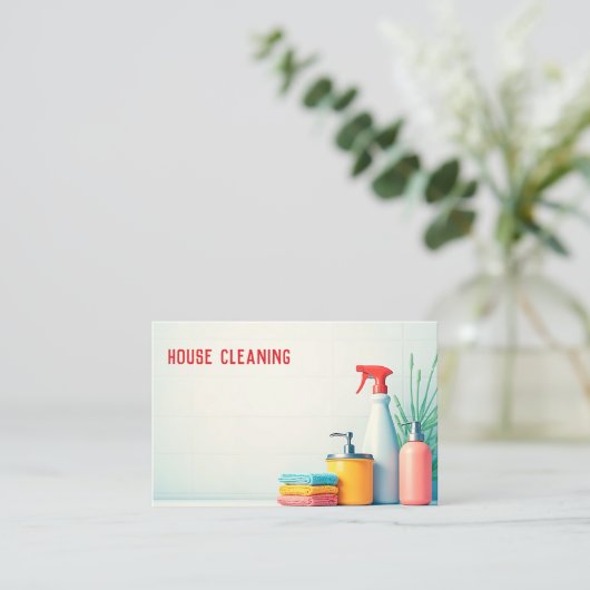 家庭用清掃QR 名刺 (スタンド正面)