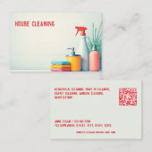 家庭用清掃QR 名刺 (正面/裏面)