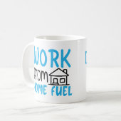 家庭用燃料で働く コーヒーマグカップ (正面左)