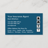 家庭用自動車健康生命保険代理店事業車 名刺 (正面)