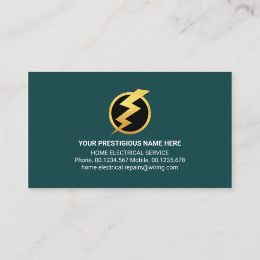 家庭用電気プラグ配線 名刺 (裏面)