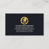 家庭用電気回路フレーム電気技師 名刺 (裏面)