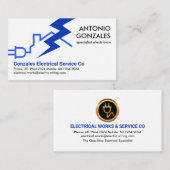 家庭用電気回路稲妻 名刺 (正面/裏面)