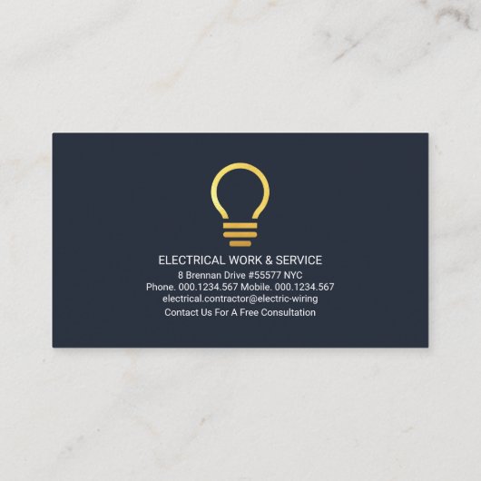 家庭用電気配線回路 名刺 (裏面)