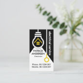 家庭用電球スイッチ電気 名刺 (スタンド正面)