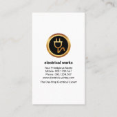 家庭用電球スイッチ電気 名刺 (裏面)