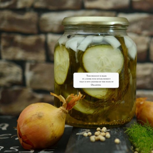 家庭用食品キッチン州ライセンス開示ラベル ラベル