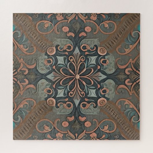 家庭的なコテージパターン ジグソーパズル (横)