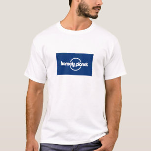 家庭的な惑星(孤独な惑星のスタイルで) Tシャツ
