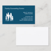 家庭相談業モダン業証 名刺 (正面/裏面)