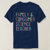家庭科学と消費者科学のFacs先生に戻る Tシャツ (デザイン正面)