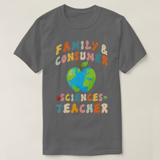家庭科学と消費者科学のFacs先生に戻る Tシャツ (デザイン正面)