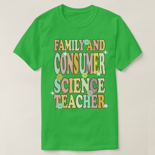 家庭科学と消費者科学のFacs先生に戻る Tシャツ (デザイン正面)