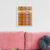 家庭規則 キャンバスプリント (インサイチュ (リビング))