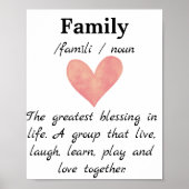 家庭語アート ポスター (正面)