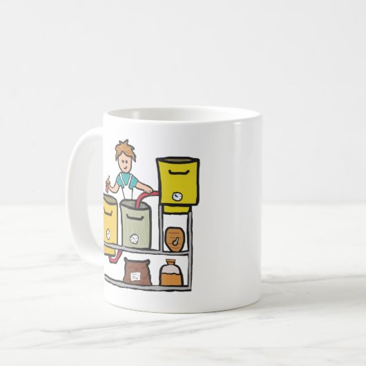 家庭醸造 コーヒーマグカップ (正面左)