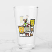 家庭醸造 タンブラーグラス (裏面)