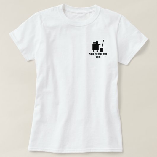 家政婦と清掃員のためのクリーニング会社tシャツ tシャツ (デザイン正面)