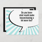 家政婦のジョーク ポストカード (正面/裏面)