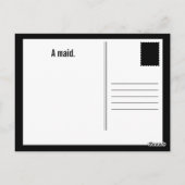 家政婦のジョーク ポストカード (裏面)