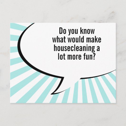 家政婦のジョーク ポストカード (正面)