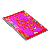 家政婦の言葉を持つZANYアートデザイン ノートブック (右側)