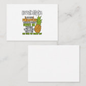 家政婦はパイナップルのようだ。 ノートカード (正面/裏面)