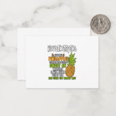 家政婦はパイナップルのようだ。 ノートカード (正面/裏面インサイチュ)