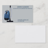 家政婦またはクリーナーのフリーランス清掃ビジネス 名刺 (正面/裏面)