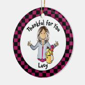 家政婦クリスマス感謝ギフト セラミックオーナメント (左)