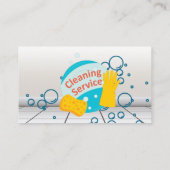 家政婦クリーニングサービス |シャボン玉 名刺 (裏面)