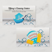 家政婦クリーニングサービス |シャボン玉 名刺 (正面/裏面)