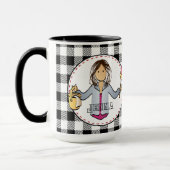 家政婦クリーニングレディーマンガサンキューギフト マグカップ (左)