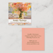 家政婦サービス清掃クリーンホーム スクエア名刺 (正面/裏面)