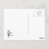 家政婦スティックフィギュア ポストカード (裏面)