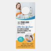 家政婦ハウスオフィス清掃メイドサービス ドアノブサイン (正面)